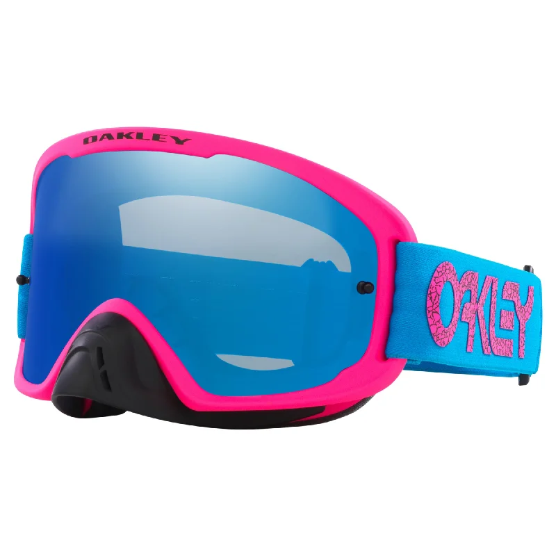 bicycle pedal customization-OAKLEY O-FRAME 2.0 PRO GOGGLES - BLUE CRACKLE (BLACK ICE IDIRIUM)