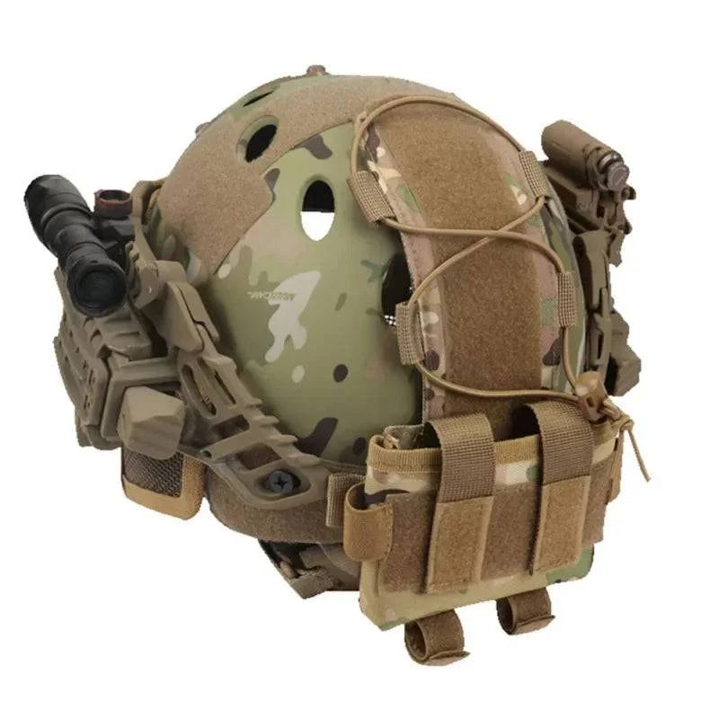 bicycle wrist handling-Tactical FAST Helmet Cover Pouch Removable MK2 Battery Case Helmet Airsoft Hunting Camo Military Combat Counterweight Bags