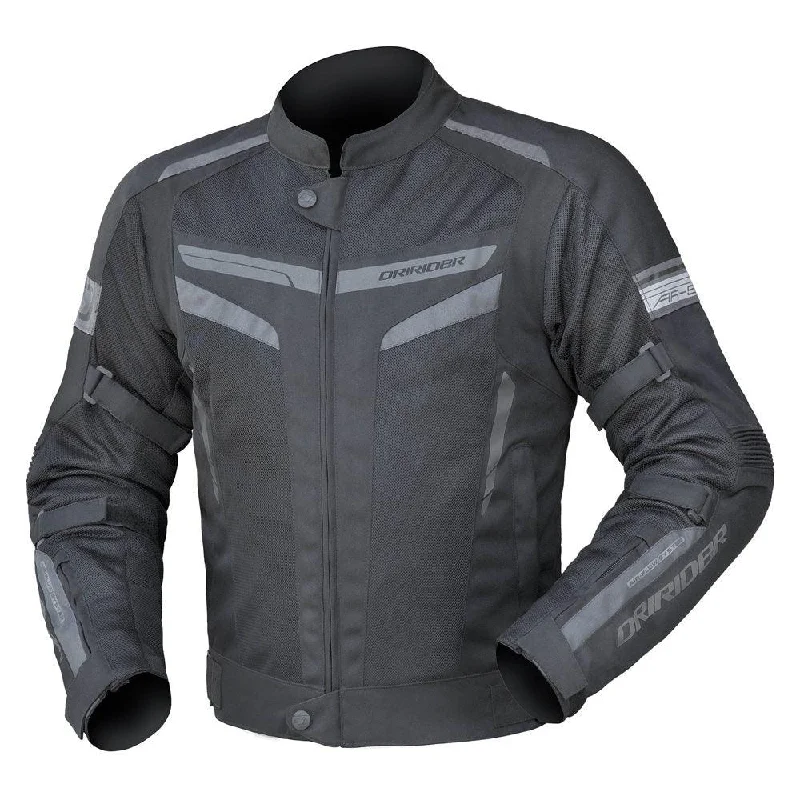 bicycle chain handling-DRIRIDER AIR-RIDE 5 JACKET - BLACK/GREY