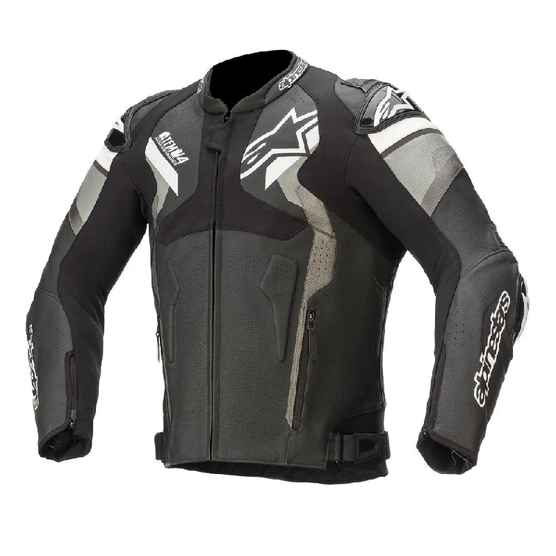 bicycle camping handling-ALPINESTARS ATEM V4 LEATHER JACKET - BLACK