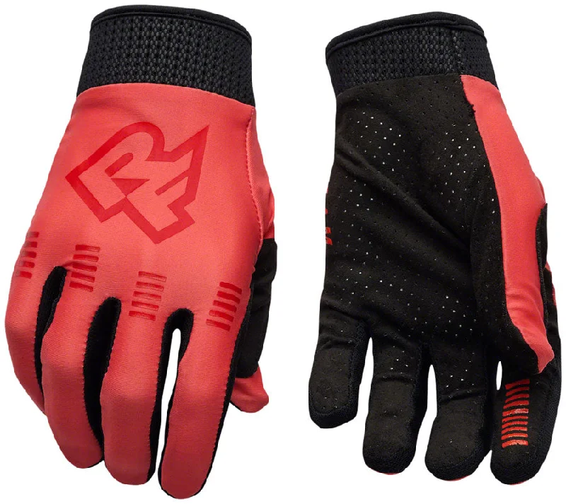 bicycle frame dampening-RaceFace Roam Gloves - Full Finger Coral Medium