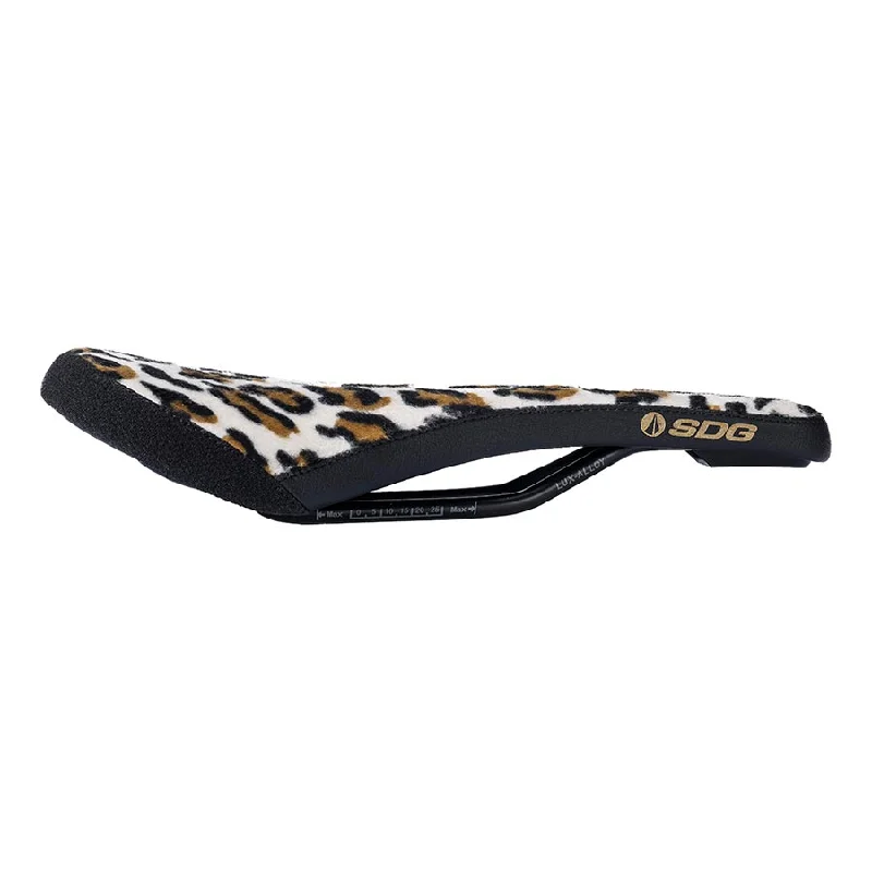 bicycle handlebar customization-SDG Bel-Air V3 Traditional Saddle Lux RailsLeopard Print