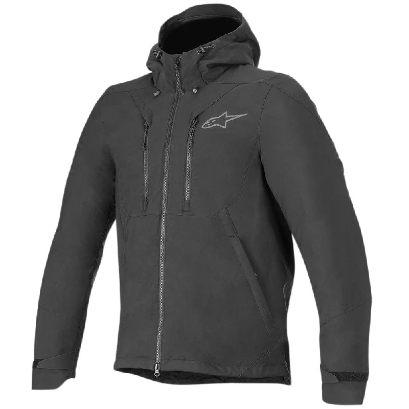 bicycle brake alignment-ALPINESTARS DOMINO TECH HOODIE - BLACK