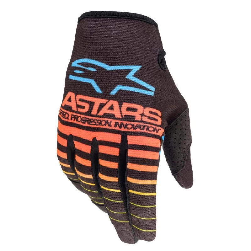 bicycle parking handling-ALPINESTARS RADAR GLOVES YOUTH 2022 - BLACK/FLUO YELLOW/CORAL