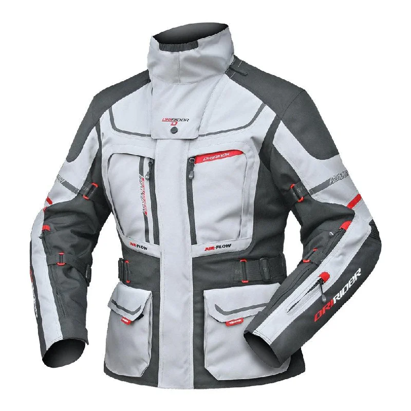 bicycle frame resistance-DRIRIDER VORTEX ADVENTURE 2 LADIES JACKET - GREY/BLACK