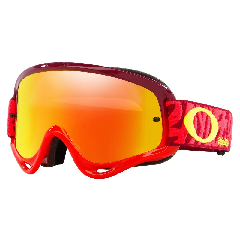 bicycle tire optimization-OAKLEY O-FRAME GOGGLES - TROY LEE DESIGNS (RED FIRE IRIDIUM)