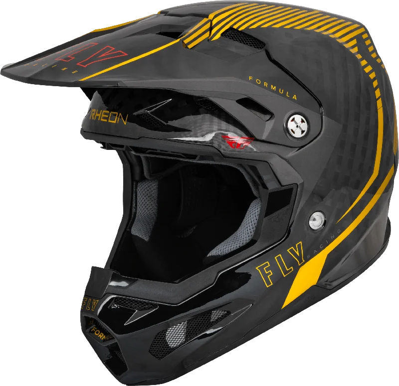 bicycle pad upgrade-FLY 2024 FORMULA CARBON TRACER HELMET - GOLD/BLACK