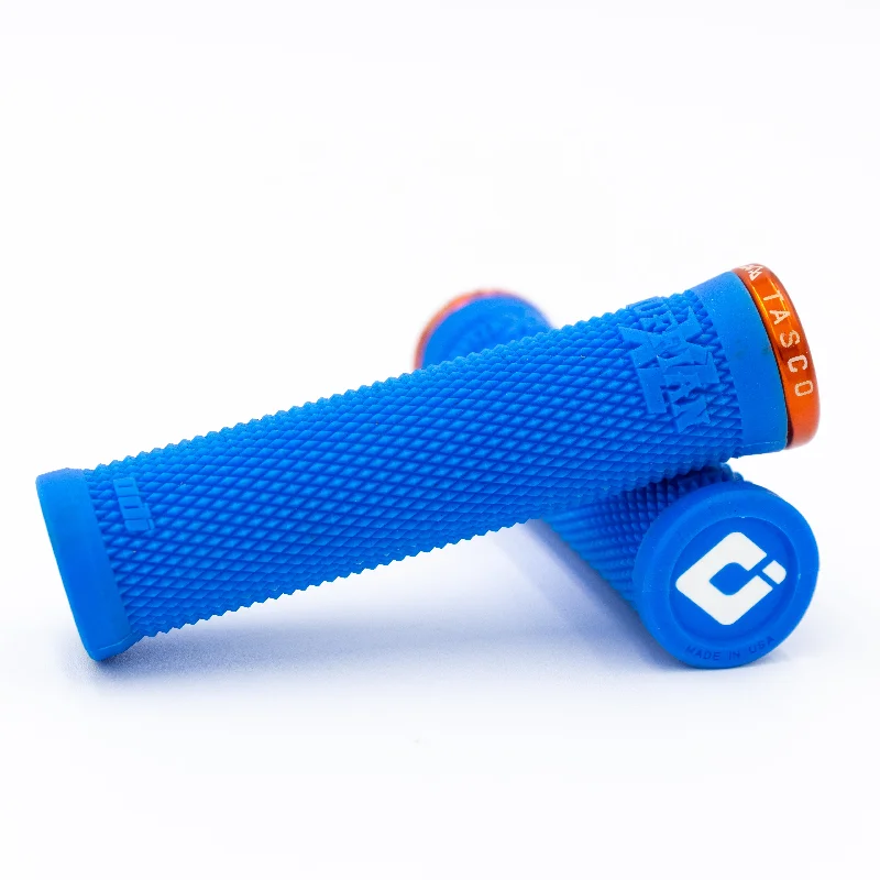 bicycle stem absorption-TASCO x ODI - Ruffian XL Lock-on Grips (Blue)