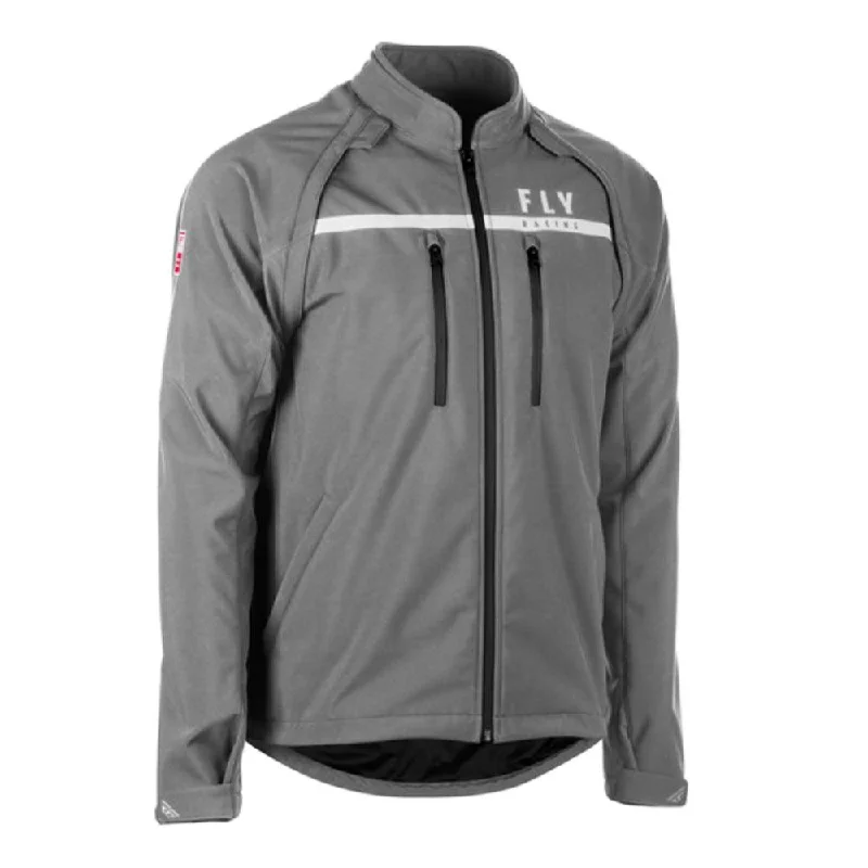 bicycle seatpost balance-FLY PATROL SOFTSHELL JACKET - GREY