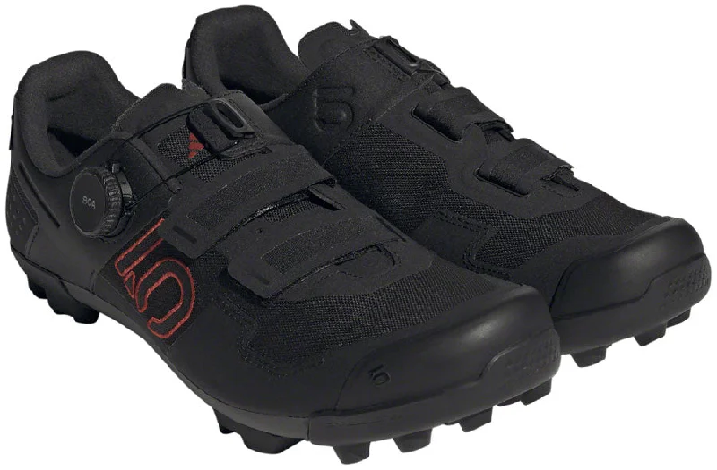 bicycle gear innovation-Five Ten Kestrel BOA Mountain Clipless Shoes - Mens Core BLK/Gray Six/Gray Four 14