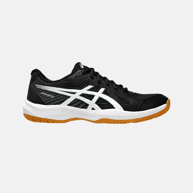 bicycle tool precision-Asics Upcourt 6 Men's Badminton Shoes - Black/White