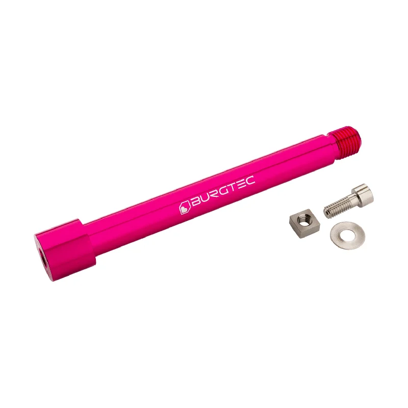 bicycle handlebar grip-Burgtec Fox Fork 2021+ Axle 15x110mm - Toxic Barbie Pink