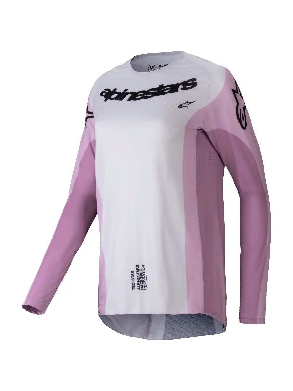 bicycle saddle optimization-ALPINESTARS 2025 WOMENS STELLA TECHSTAR MELT JERSEY - BLUSH BLACK