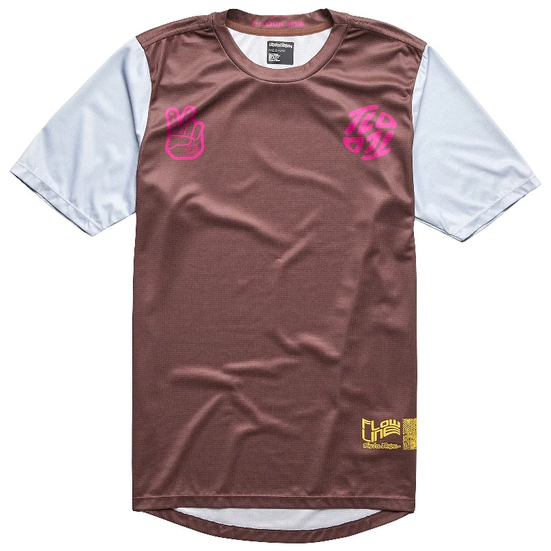 bicycle safety handling-Flowline SS Jersey Flipped Chocolate