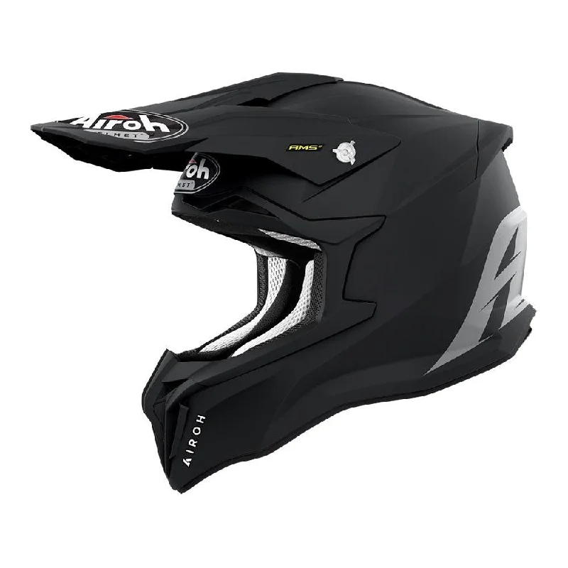 bicycle lever noise-AIROH STRYCKER HELMET - SOLID MATT BLACK