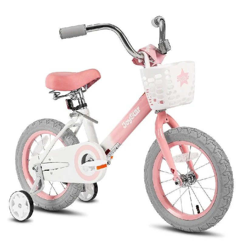 bicycle shoe adaptation-JOYSTAR Starry Kids Bike with Training Wheels