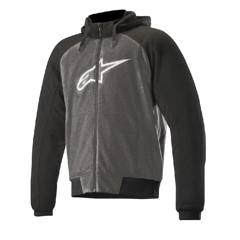 bicycle shoe grip-ALPINESTARS CHROME SPORT HOODIE - BLACK/ANTHRACITE