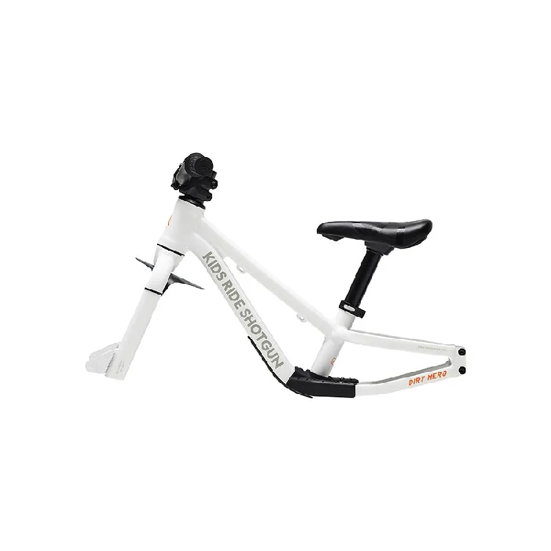 bicycle tool modification-Kids Ride Shotgun Dirt Hero MTB Balance Bike - Fits 12-14" Wheels Wheels/Rear Brake Sold Separately Aluminum White