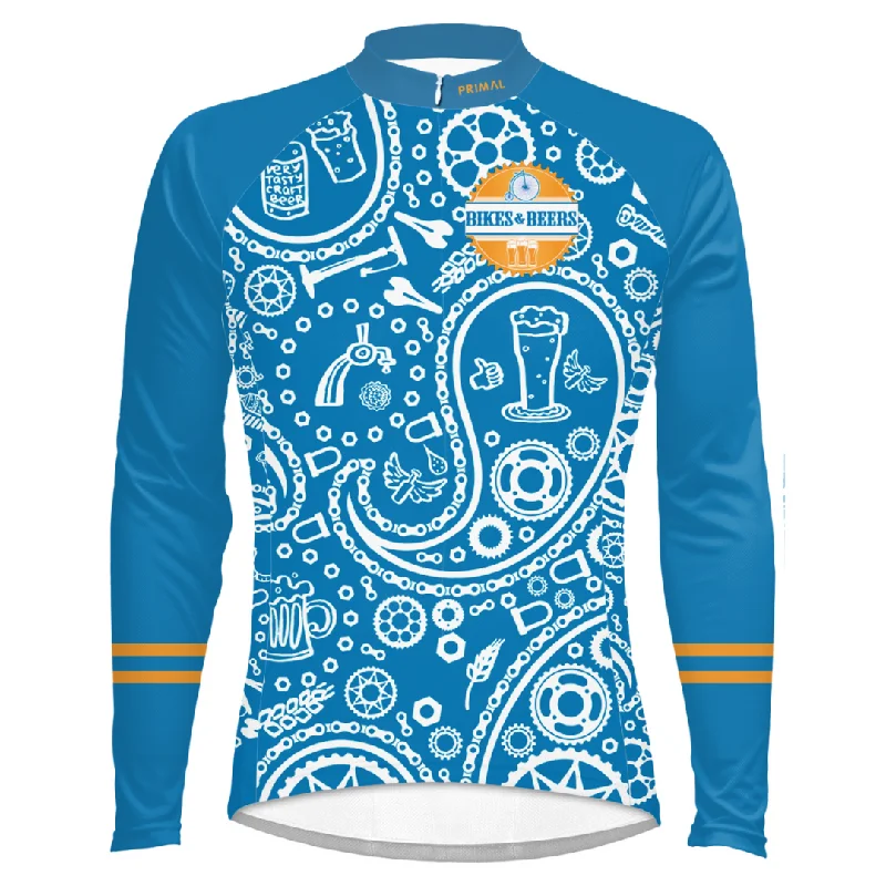 bicycle gear tuning-Paisley Chain Long Sleeve Jersey