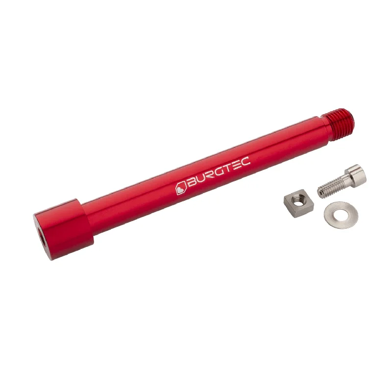 bicycle shoe grip-Burgtec Fox Fork 2021+ Axle 15x110mm - Race Red