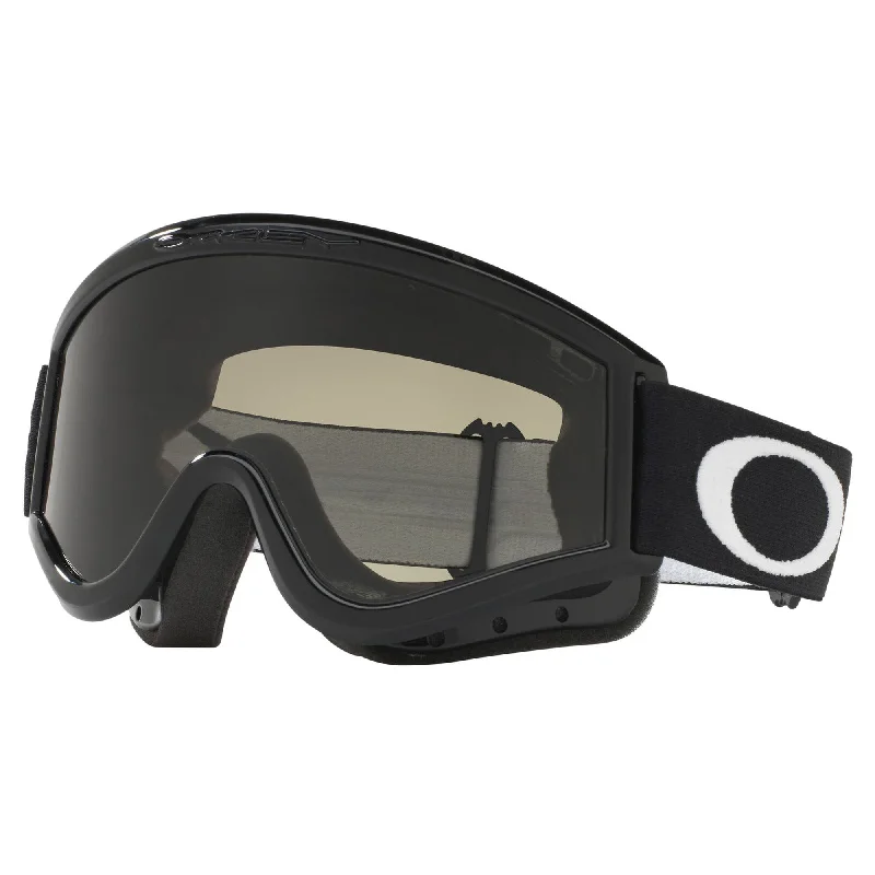 bicycle brake optimization-OAKLEY L-FRAME GOGGLES - JET BLACK (DARK GREY)