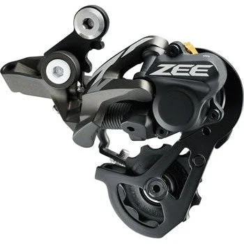 bicycle seatpost handling-ZEE RD-M640-SS Rear Derailleur - 10 Speed Short Cage Gray With Clutch Wide Ratio Freeride