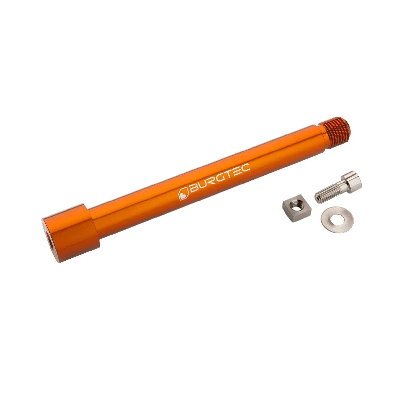 bicycle pump handling-Burgtec Fox Fork 2021+ Axle 15x110mm - Iron Bro Orange