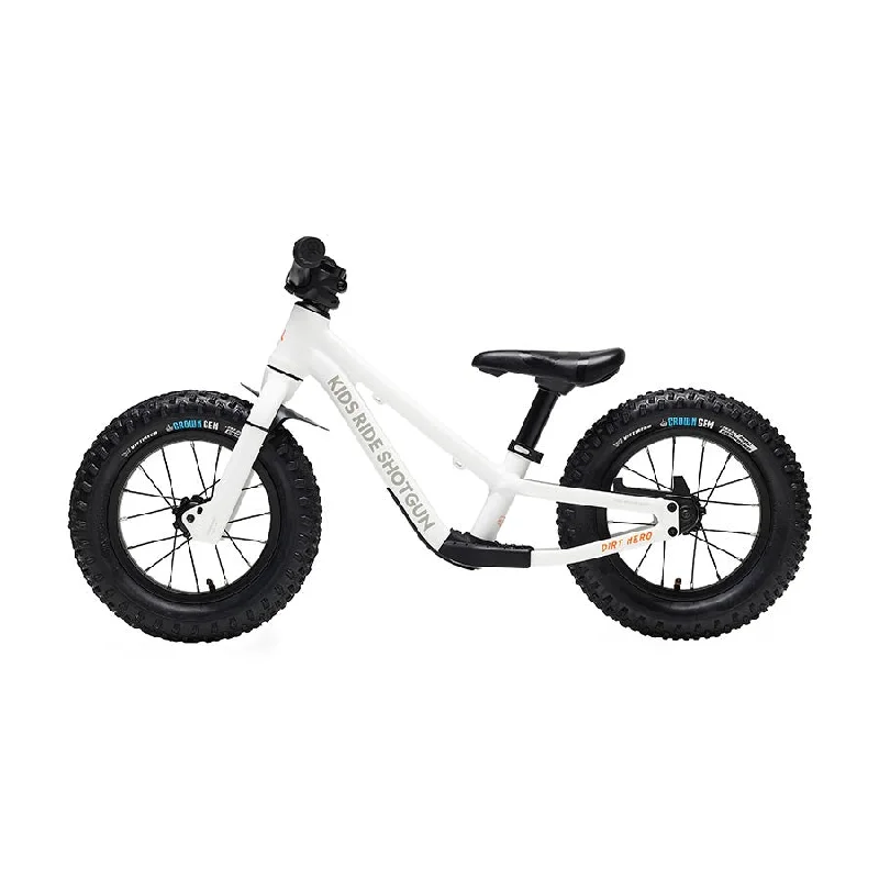 bicycle seatpost optimization-Kids Ride Shotgun Dirt Hero 12 Push Bike 12-1/2 Without Brake White