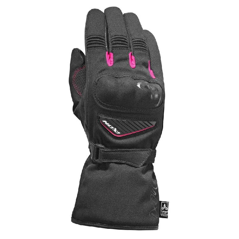 bicycle seatpost impact-IXON PRO ARROW LADIES GLOVES - BLACK/FUCHSIA