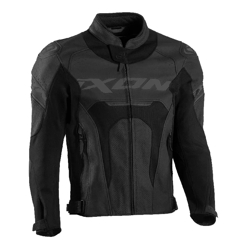 bicycle paint engineering-IXON JACKAL LEATHER JACKET - BLACK