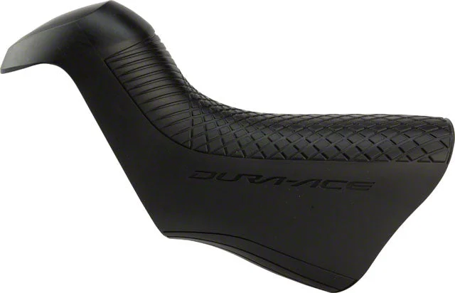 bicycle elbow handling-Shimano Dura-Ace ST-R9150 Di2 STI Lever Hoods - Black, Pair