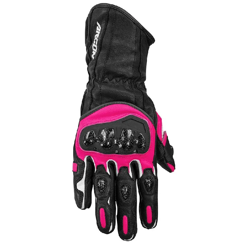 bicycle gravel handling-ARGON RUSH GLOVES LADIES - BLACK/PINK