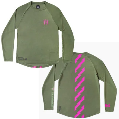 bicycle BMX handling-Muc-Off  Mtb Long Sleeve Grn Green Xxlarge Men'S Long Sleeve Riders Jersey  Apparel