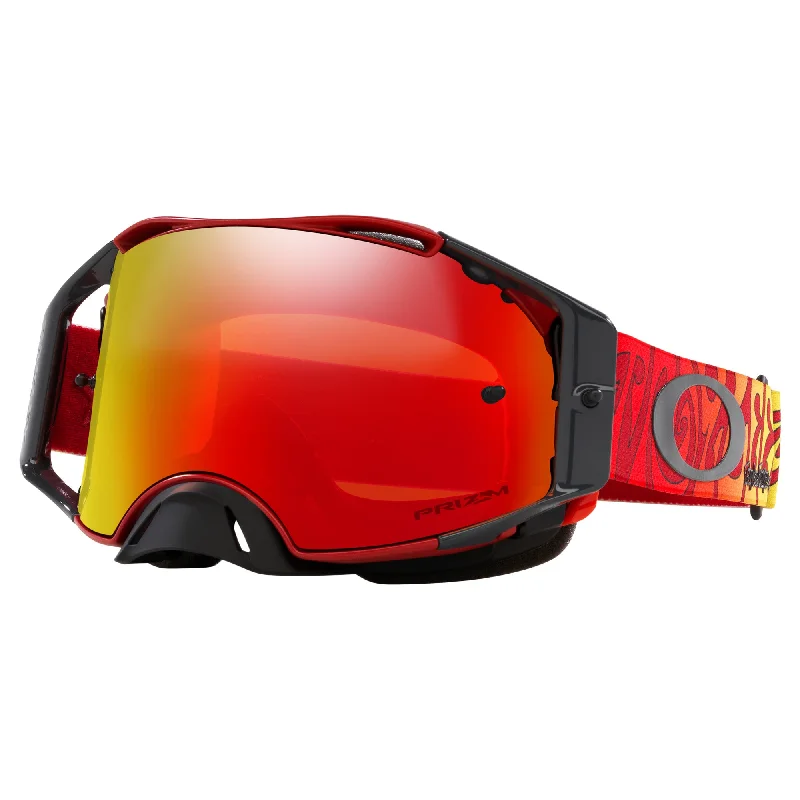 bicycle cleaner technology-OAKLEY AIRBRAKE GOGGLES - TROY LEE DESIGNS TRIPPY RED (PRIZM MX TORCH)