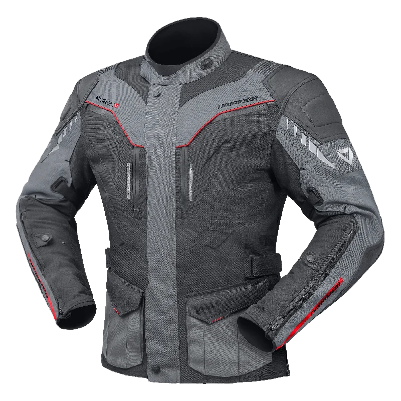 bicycle derailleur vibration-DRIRIDER NORDIC V JACKET - DARK GREY/GREY