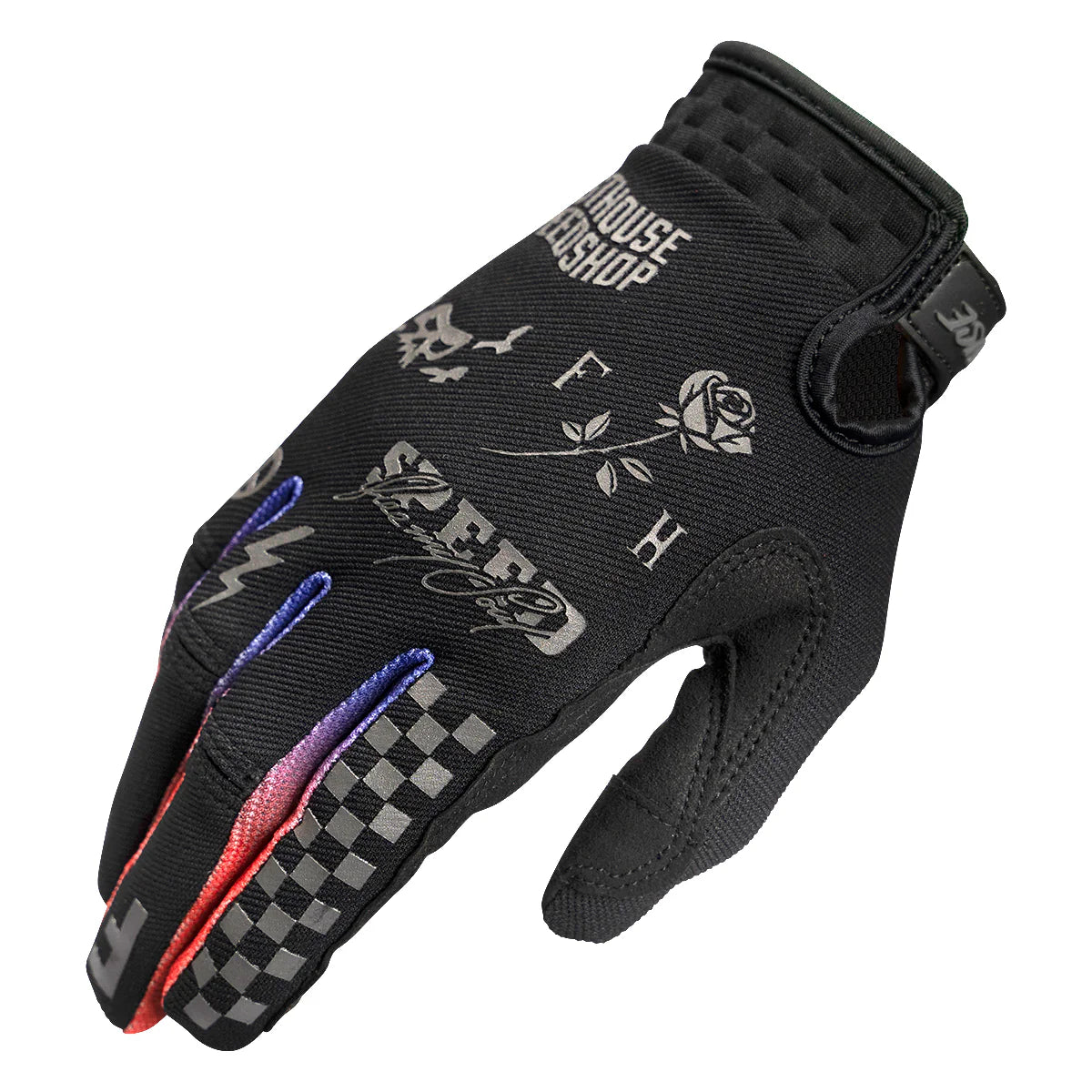 bicycle stand responsiveness-Fasthouse Speed Style Burn Free MTB Glove - Black