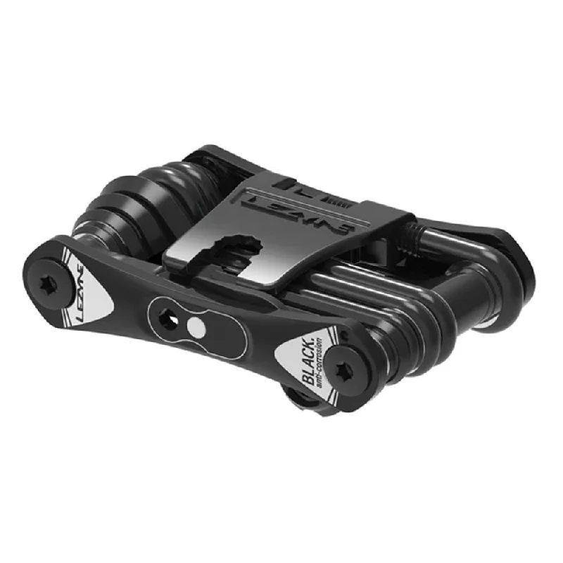 bicycle sidewall traction-Lezyne Rap II 25 CO2 Multi Tool Black