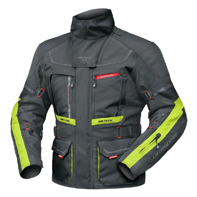 bicycle club handling-DRIRIDER VORTEX ADVENTURE 2 JACKET - BLACK/YELLOW