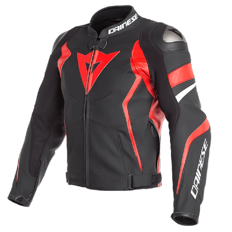 bicycle cleaner personalization-DAINESE AVRO 4 JACKET - MATT BLACK/LAVA RED/WHITE