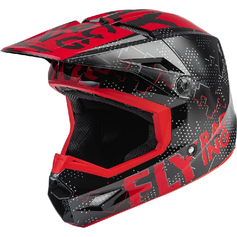 bicycle pedal optimization-FLY KINETIC SCAN YOUTH HELMET - BLACK/RED