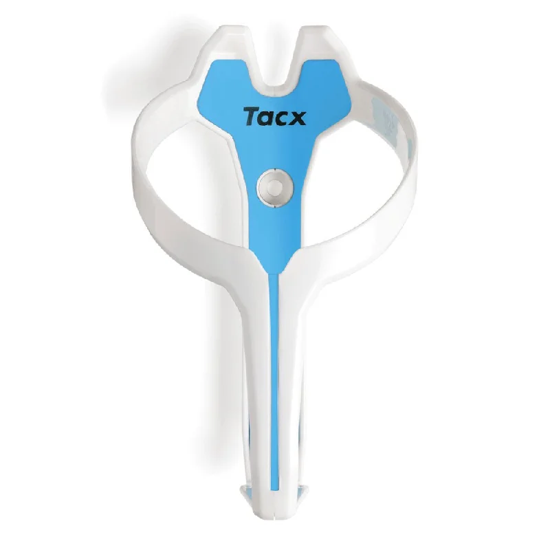 bicycle handlebar improvement-Portaborraccia Tacx Foxy - Bianco azzurro