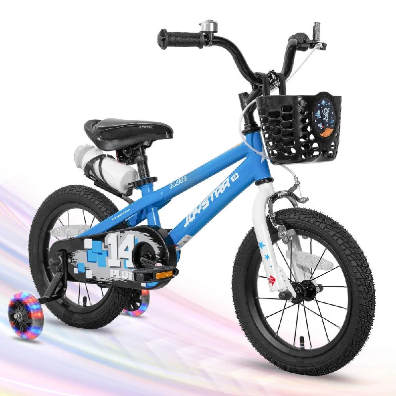 bicycle rotor upgrade-JOYSTAR Pluto 2.0 Kids Bike with Flash Training Wheels