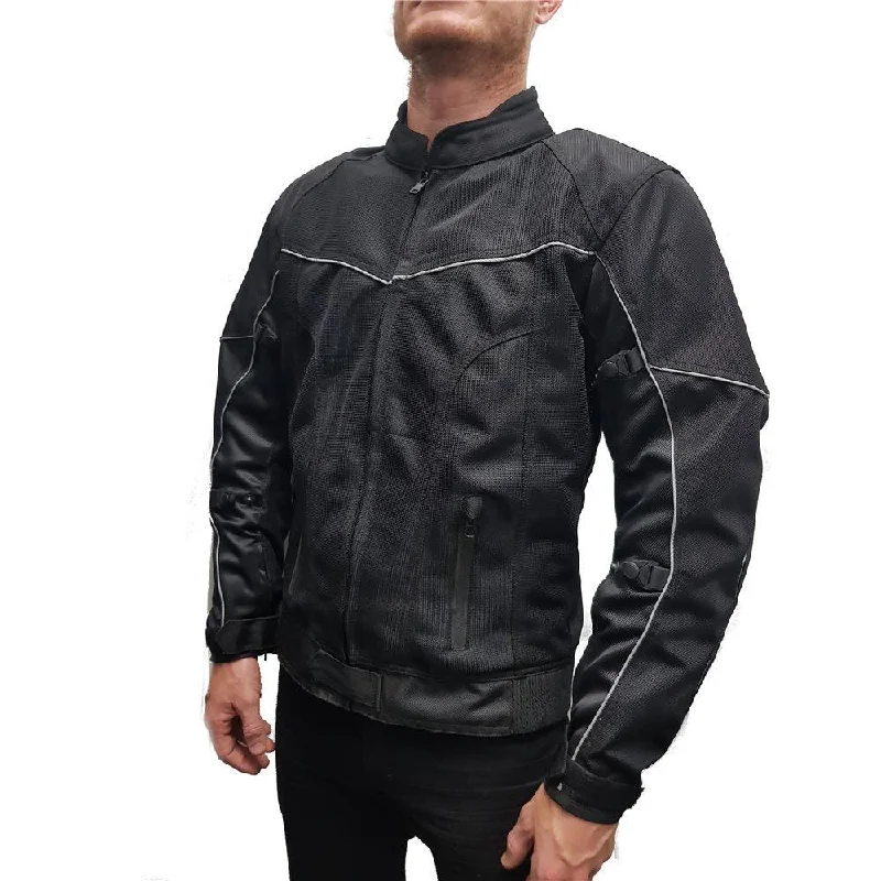 bicycle pad grip-TENTENTHS MESH JACKET - BLACK