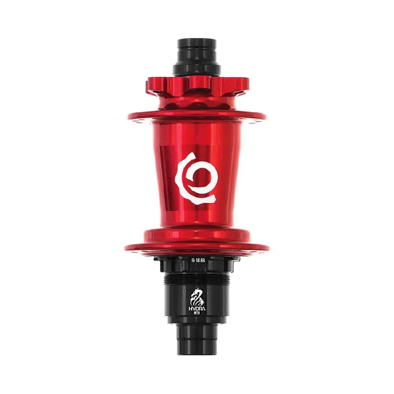 bicycle pump refinement-Industry Nine Hydra Classic Boost 6B Disc Hub Rear 28H 12mm TA 148mm Shimano Micro Spline Red