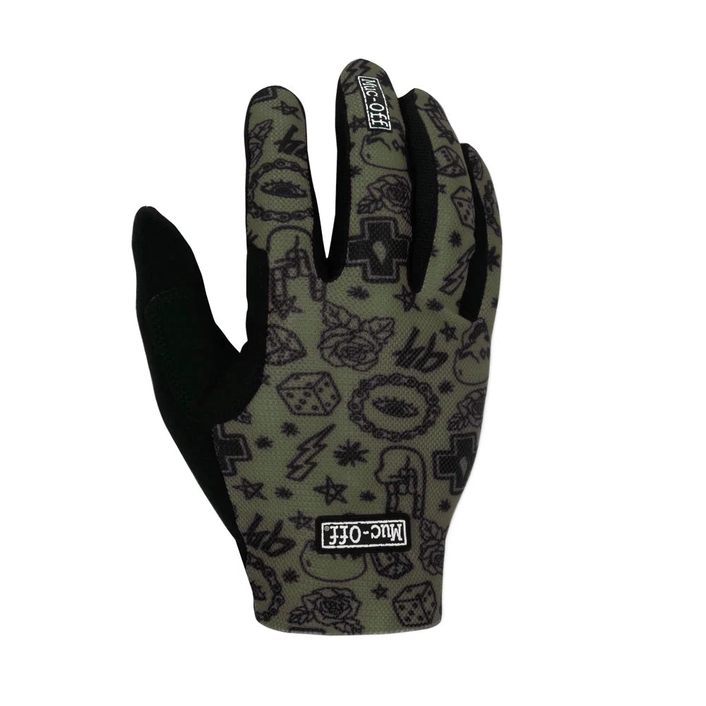 bicycle gear agility-Muc-Off Green Summer Rider Gloves