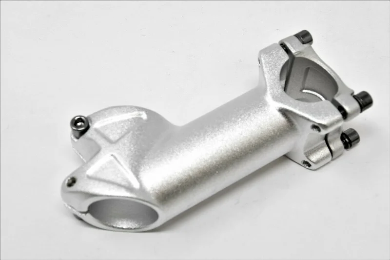 bicycle valve maneuverability-SILVER AHEAD SHORT REACH 90MM H/BAR STEM 1 1/8" BIG 35 DEGREE RISE H/BAR 25.4MM