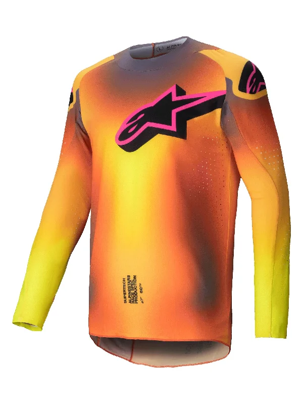 bicycle pad customization-ALPINESTARS 2025 SUPERTECH LIPAN JERSEY - YELLOW PINK