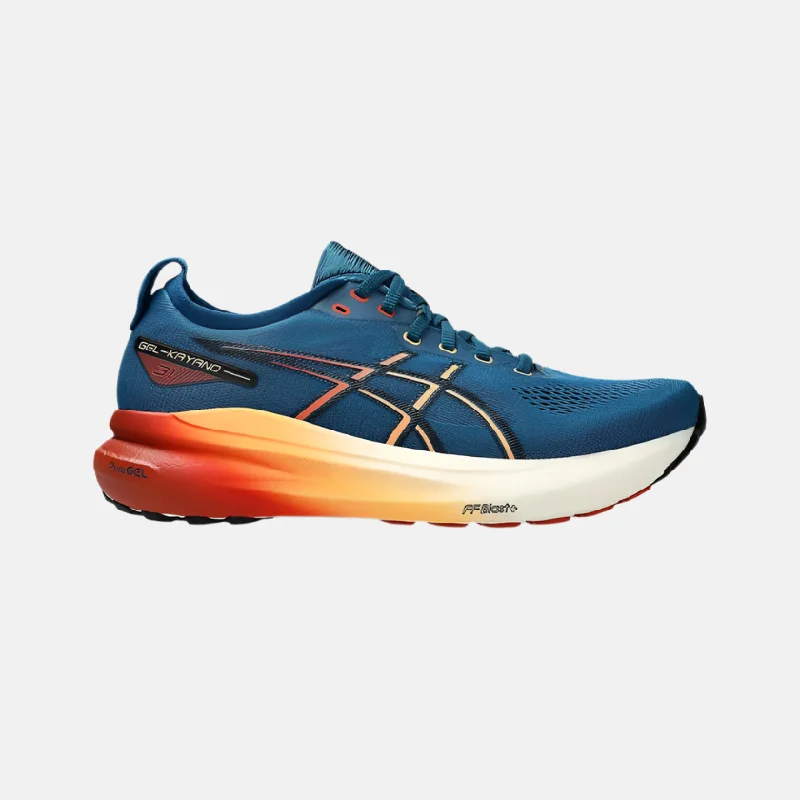 bicycle stand resistance-Asics Gel-Kayano 31 Men's Running Shoes - Rich Navy/Spice Latte