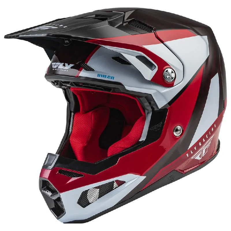 bicycle cleat friction-FLY PRIME FORMULA CARBON HELMET - RED/WHITE/RED