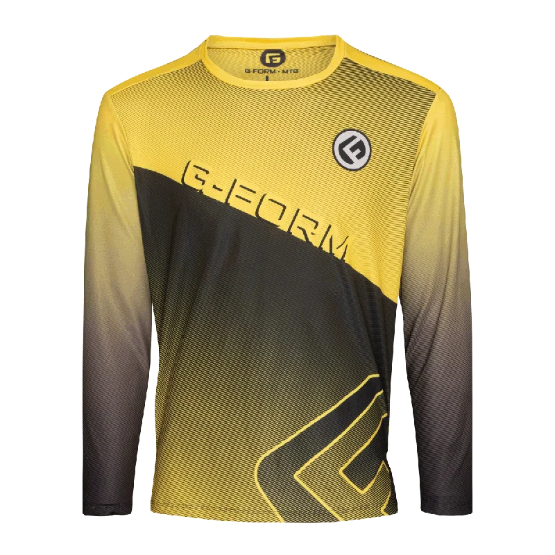 bicycle stem handling-Long Sleeve MTB Jersey